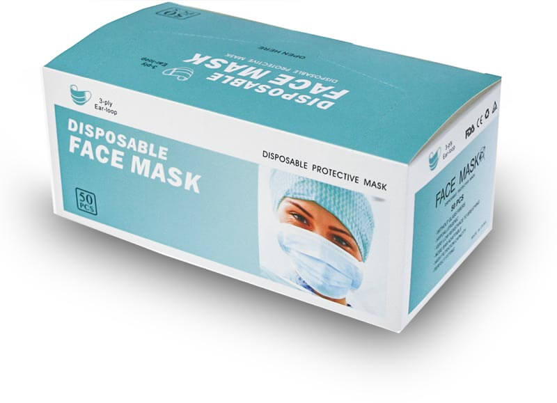 Ansigtsmaske Type 2 - Medicinsk udstyr Klasse 1 - Godkendt EN 13485:2012 - Godkendt EN 14683:2005 Ansigtsmaske Type 2 - Medicinsk udstyr Klasse 1 - Godkendt EN 13485:2012 - Godkendt EN 14683:2005